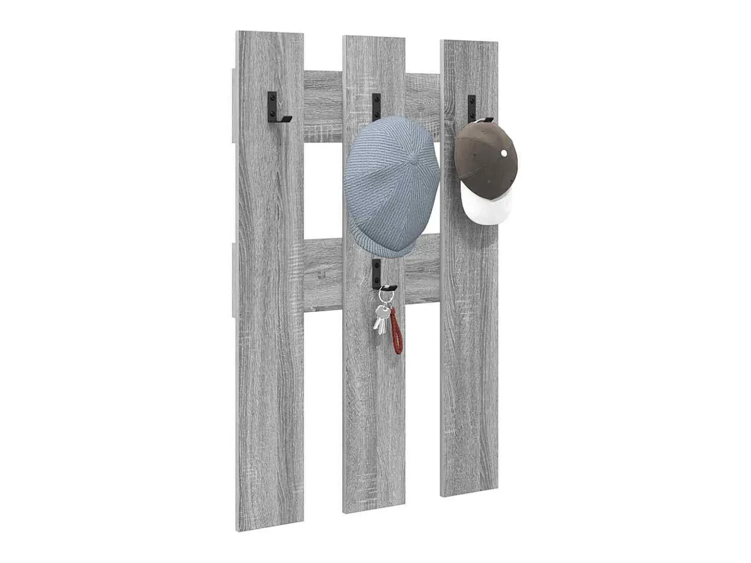 Perchero de pared Sonoma gris 65 x 3 x 100 cm