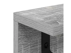 Perchero de pared Sonoma gris 100 x 10,5 x 10,5 cm
