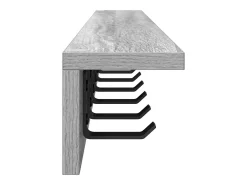 Perchero de pared Sonoma gris 100 x 10,5 x 10,5 cm