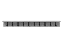 Perchero de pared Sonoma gris 100 x 10,5 x 10,5 cm