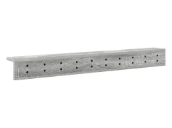 Perchero de pared Sonoma gris 100 x 10,5 x 10,5 cm