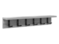 Perchero de pared Sonoma gris 60 x 10,5 x 10,5 cm