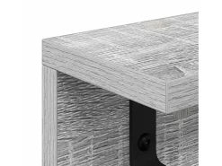 Perchero de pared Sonoma gris 60 x 10,5 x 10,5 cm