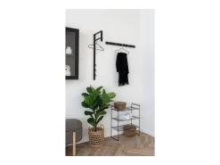 Perchero de Pared Trento, Negro, 30x3x82 cm, Kendra Home