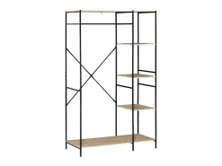 Perchero de ropa madera natural 100x46x170.5 cm HOMCOM