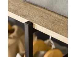 Perchero de ropa madera natural 100x46x170.5 cm HOMCOM