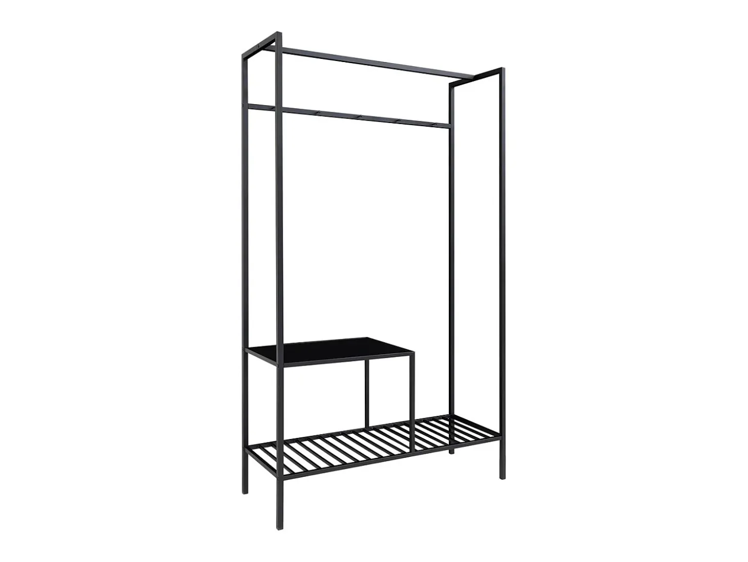 Perchero de Suelo Vita, Negro, 38x101x170 cm, Kendra Home