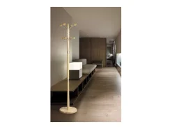 Perchero mod. 420 herrajes en cromo satinado lacado cambrian, 180 cm(alto)37 cm(ancho)37 c