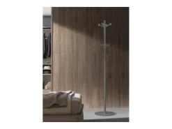 Perchero mod. 402 lacado en color gris, 180 cm(alto)37 cm(ancho)37 cm(largo)