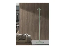 Perchero mod. 402 lacado en color verde, 180 cm(alto)37 cm(ancho)37 cm(largo)