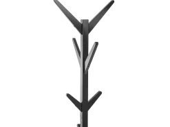 Perchero Pie Multiestancia c/8 Colgadores Negro 173 cm