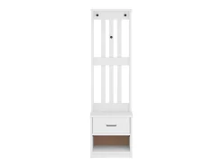 Perchero SANDNES blanco 45x40x159,5 cm madera maciza de pino