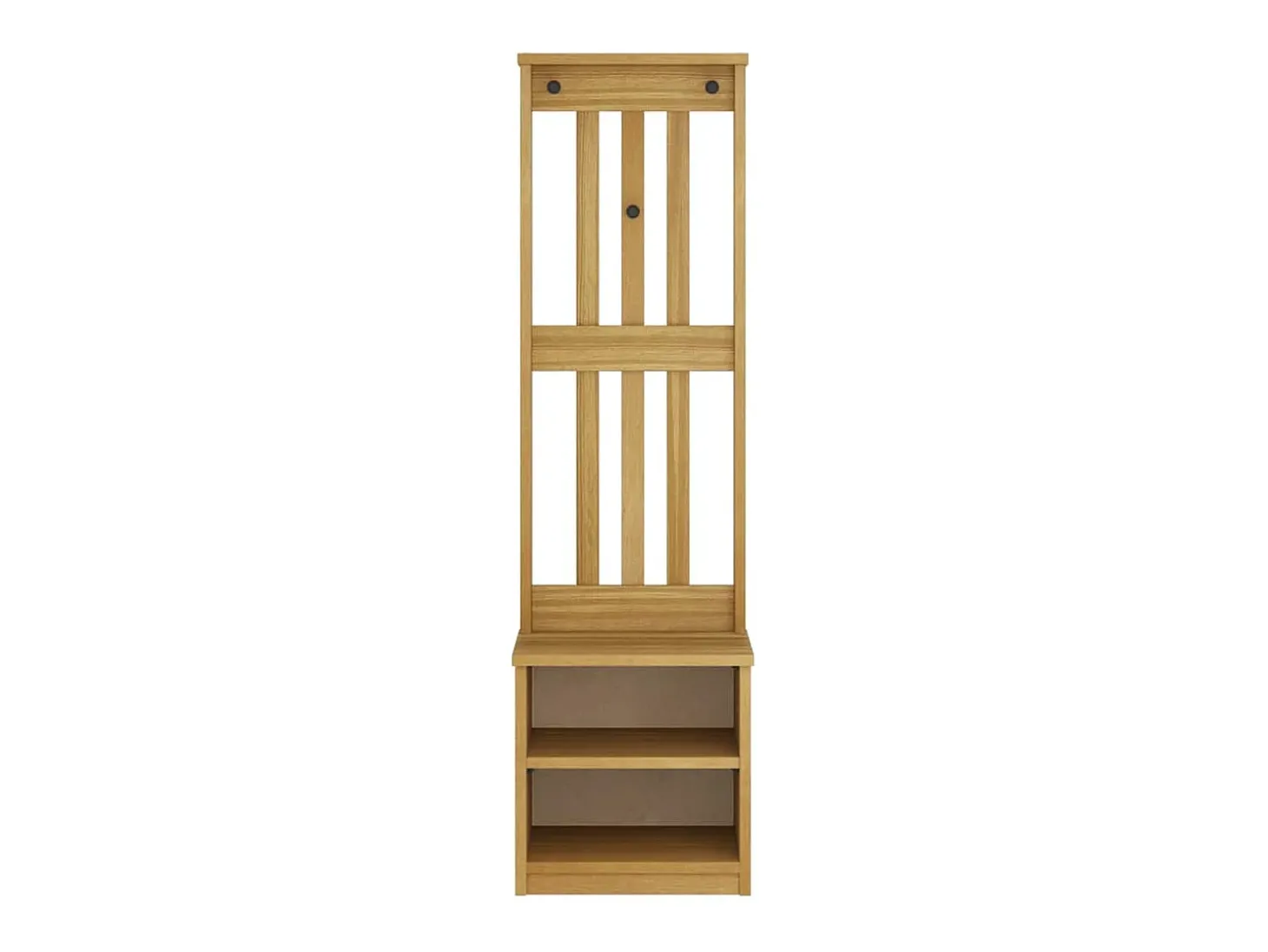 Perchero SANDNES 45x40x159,5 cm madera maciza de pino
