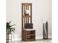 Perchero SANDNES 45x40x159,5 cm madera maciza de pino