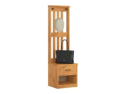 Perchero SANDNES 45x40x159,5 cm madera maciza de pino