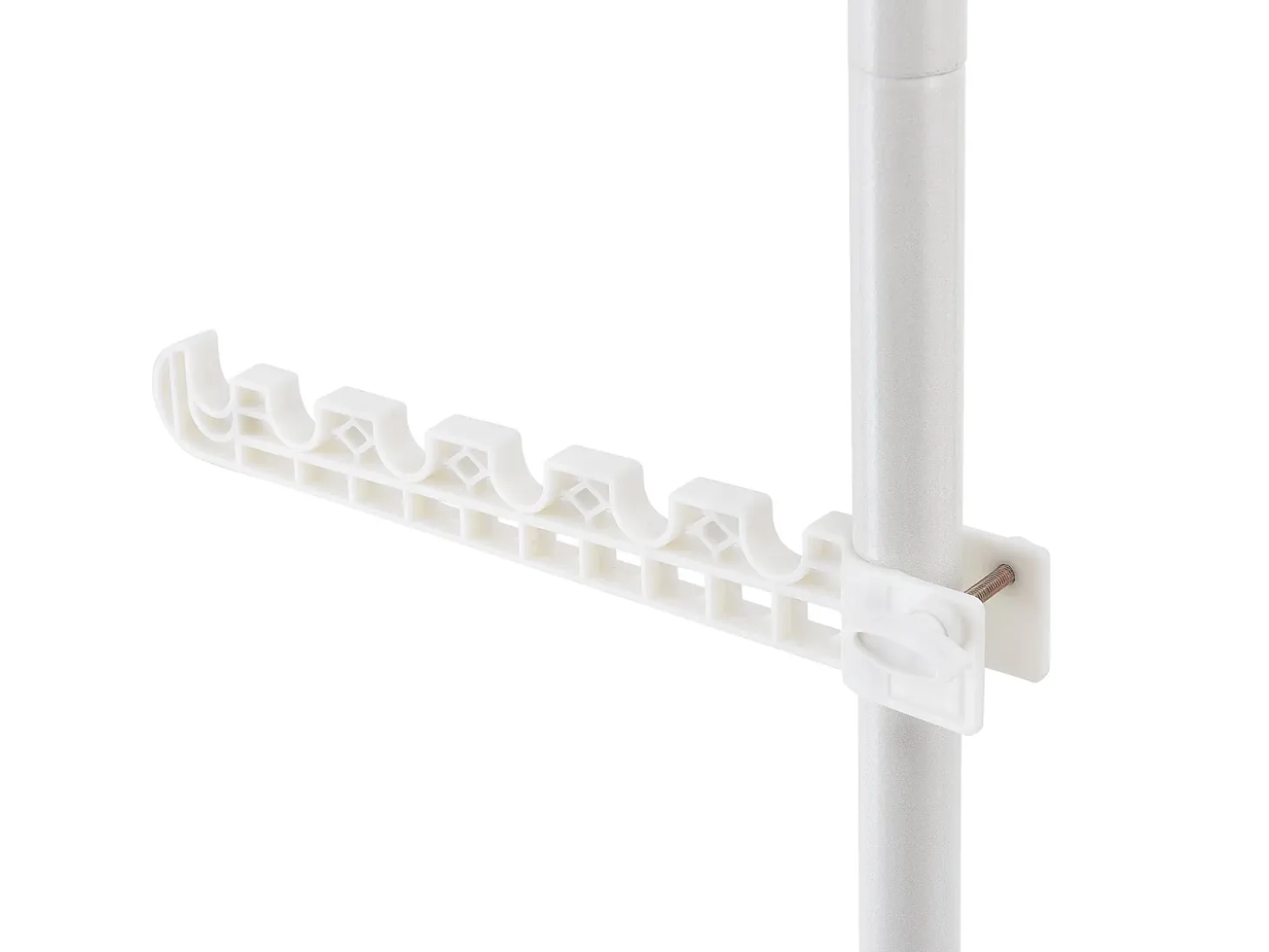 Perchero telescópico regulable en altura 110 - 305 cm blanco 03_0003506
