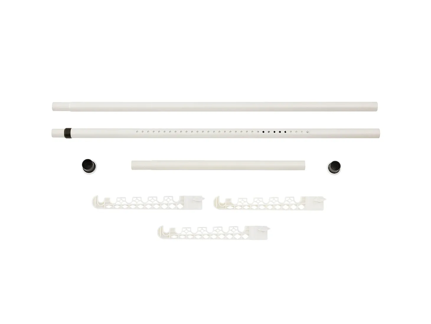 Perchero telescópico regulable en altura 110 - 305 cm blanco 03_0003506