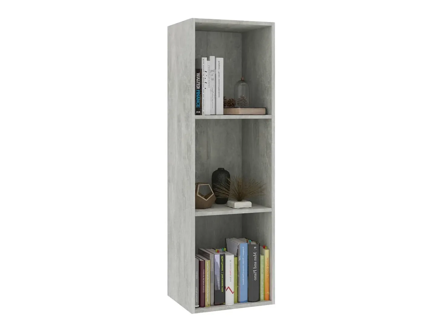 Pieter Estantería libros/mueble TV contrachapada hormigón 36x30x114cm