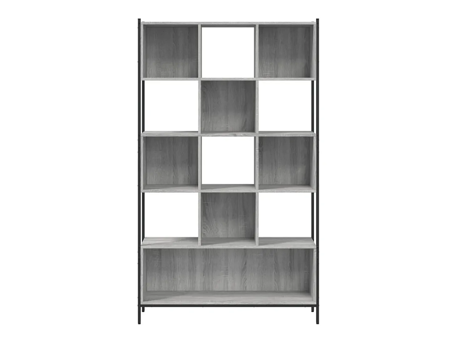 Épinay-sur-Seine Estantería madera de ingeniería gris Sonoma 102x28x172 cm