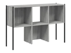 Épinay-sur-Seine Estantería madera de ingeniería gris Sonoma 102x28x172 cm