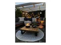 Planika - Chimenea de bioetanol de sobremesa Chantico Glassfire Chimenea de bioetanol portátil con tecnología Commerce, vidrio cilíndrico