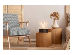 Planika - Chimenea de bioetanol de sobremesa Chantico Glassfire Chimenea de bioetanol portátil con tecnología Commerce, vidrio cilíndrico