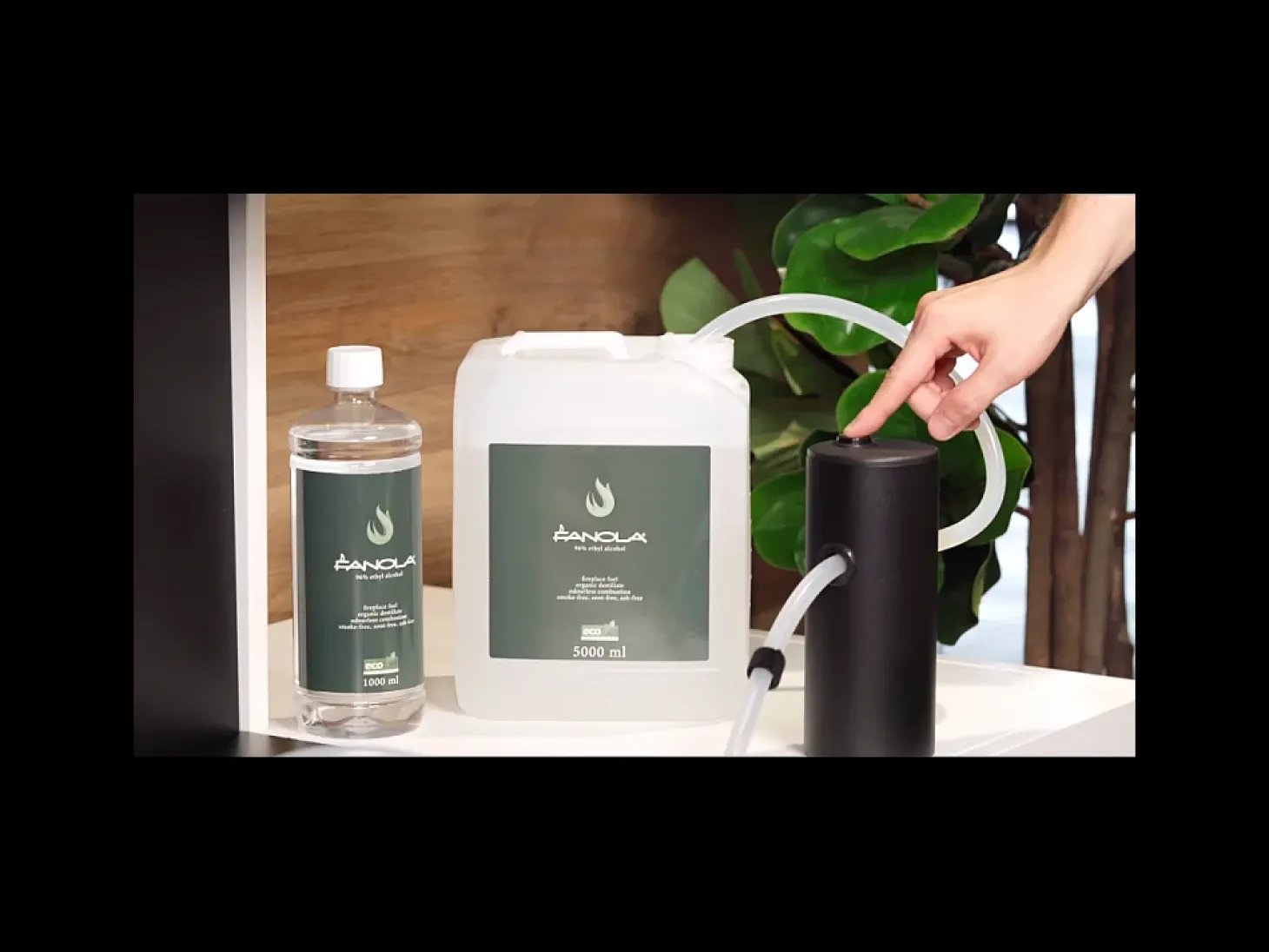 Planika - Quemador de bioetanol sin ventilación Senso Burner BEV, control remoto, llama real, acero