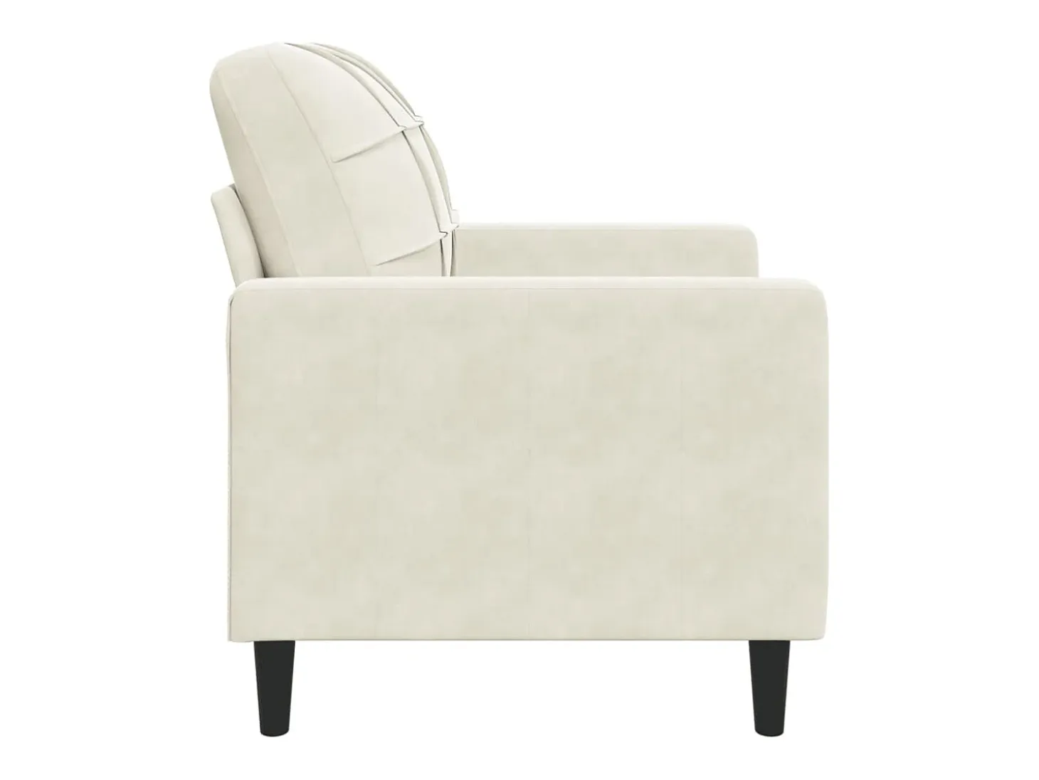 Poltrona 60 cm veludo cor creme