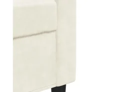 Poltrona 60 cm veludo cor creme