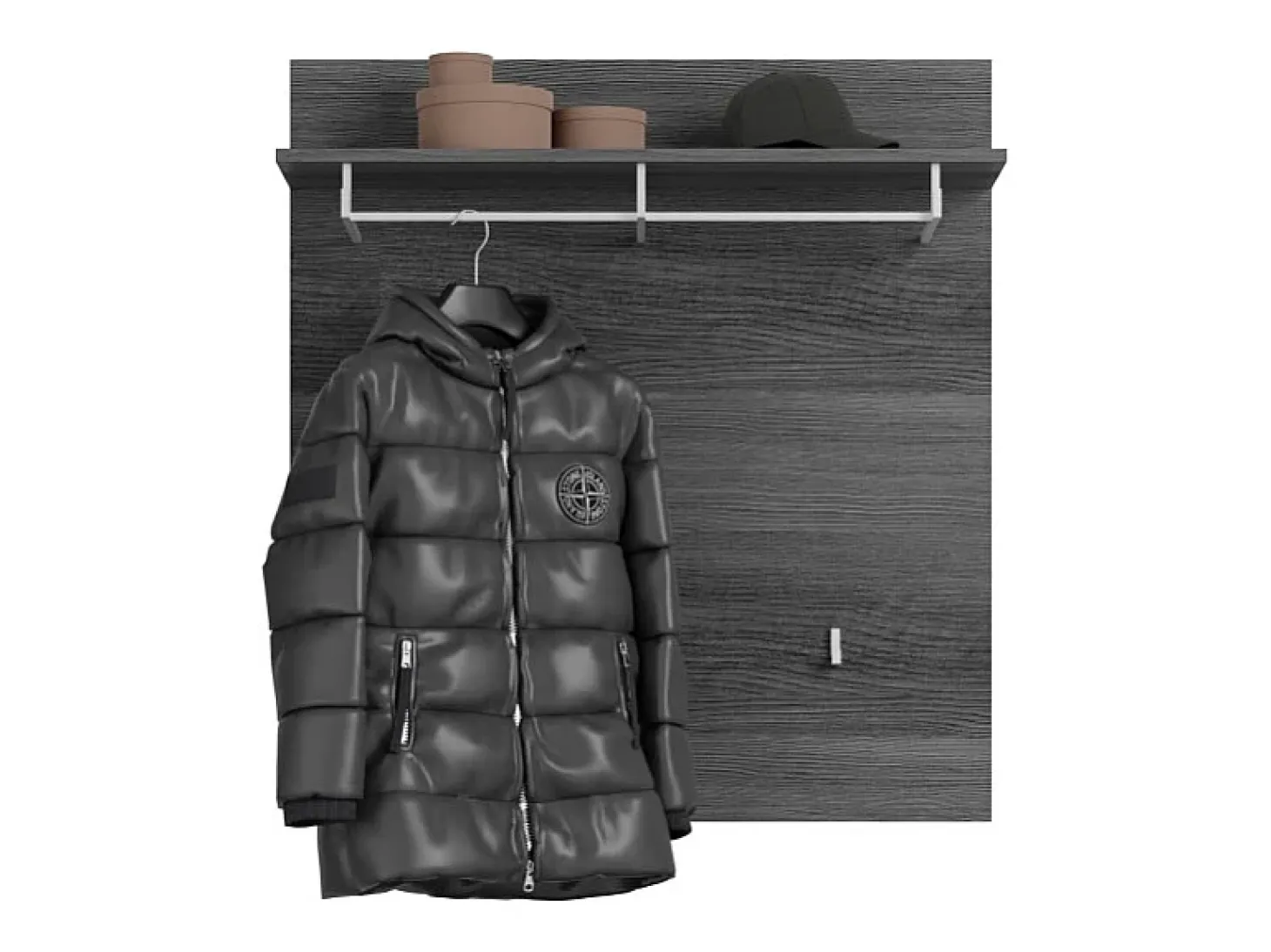 Porta abrigos SCOTT – Diseño moderno con estante integrado