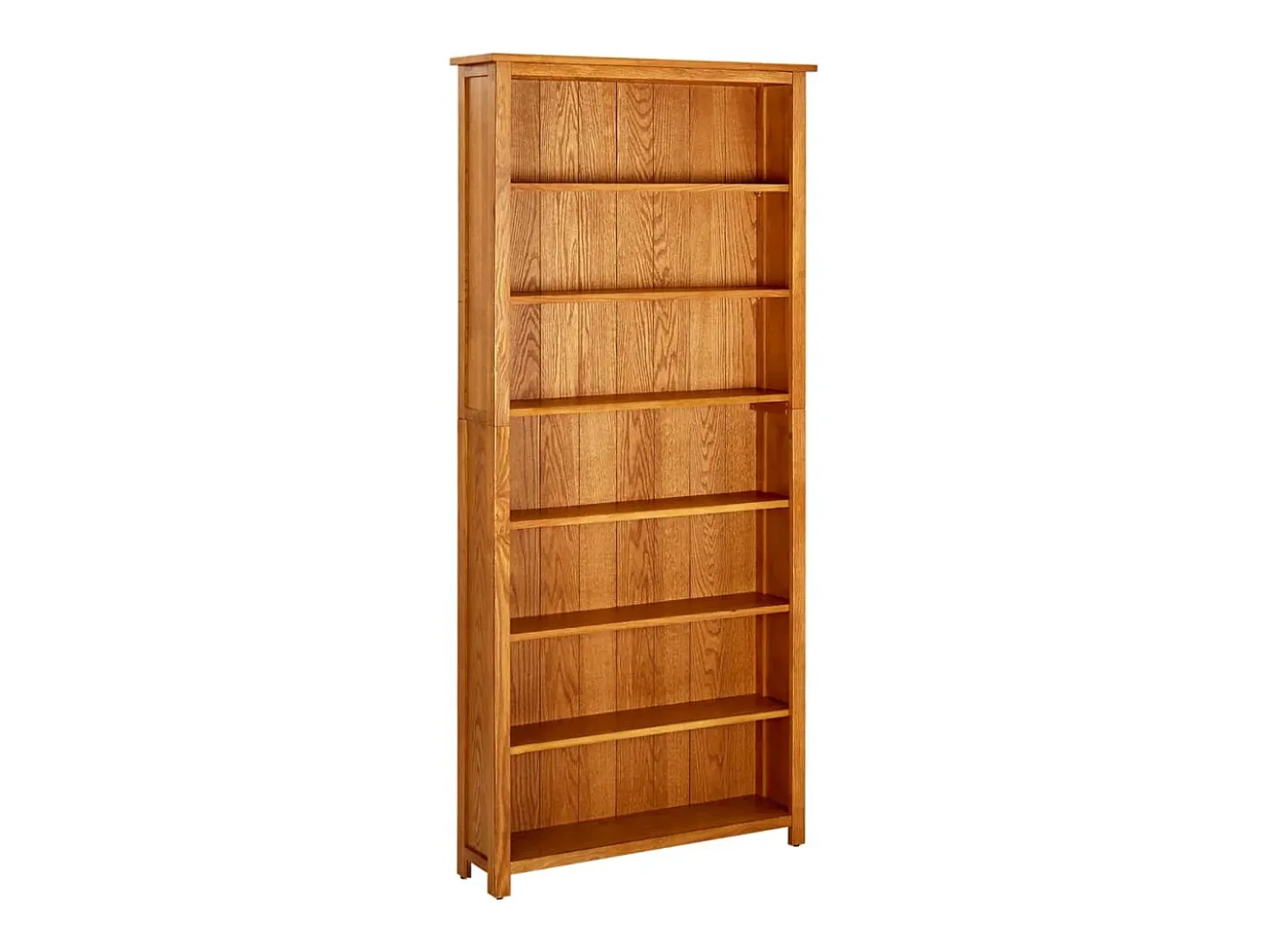 Poyraz vidaX Estantería de 7 niveles de madera maciza de roble 90x22,5x200 cm