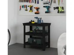 Prolenta Premium - Banco de trabajo de madera maciza de pino negro 78,5x50x80 cm