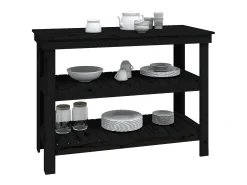 Prolenta Premium - Banco de trabajo de madera maciza de pino negro 110,5x50x80 cm