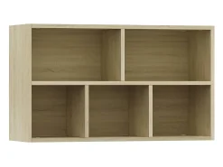 Prolenta Premium - Estantería/Aparador madera contrachapada color roble 50x25x80cm