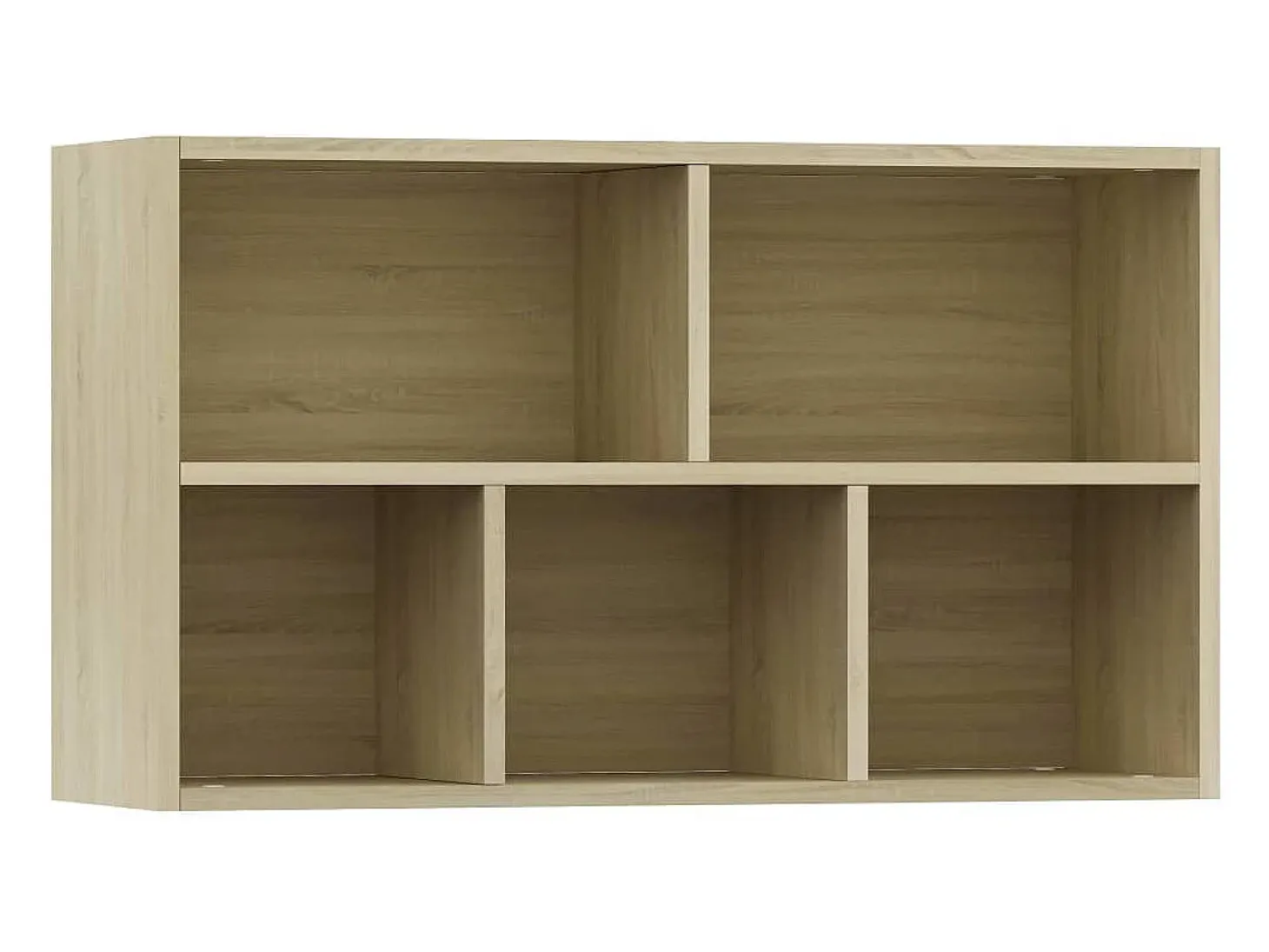 Prolenta Premium - Estantería/Aparador madera contrachapada color roble 50x25x80cm