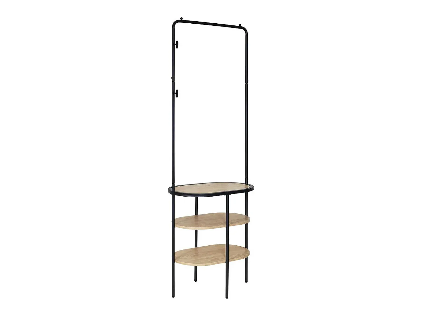 Puerta de guardarropa de metal y madera L60 x H180 cm WILKO