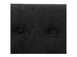 Puf Plegable Doble Lysandre Salón/Comedor, Negro 76x38 cm