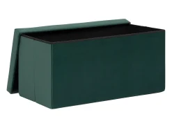 Puff plegable rectangular con almacenamiento