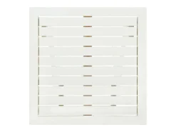 Qalvin Mesa terraza bistró madera maciza de acacia blanco 46x46x47 cm