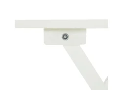 Qalvin Mesa terraza bistró madera maciza de acacia blanco 46x46x47 cm