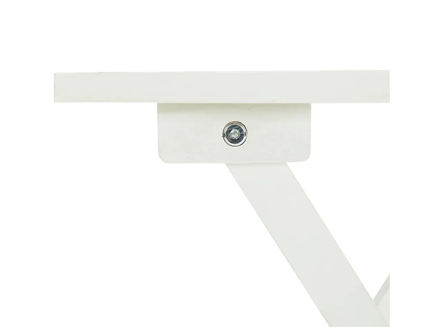 Qalvin Mesa terraza bistró madera maciza de acacia blanco 46x46x47 cm