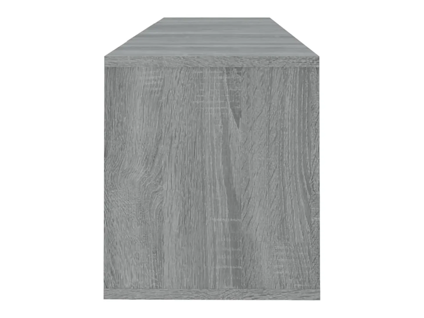 Qirin Mueble de TV madera contrachapada gris Sonoma 120x30x40,5 cm