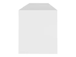 Qirin Mueble para TV madera contrachapada blanco 120x30x40,5 cm