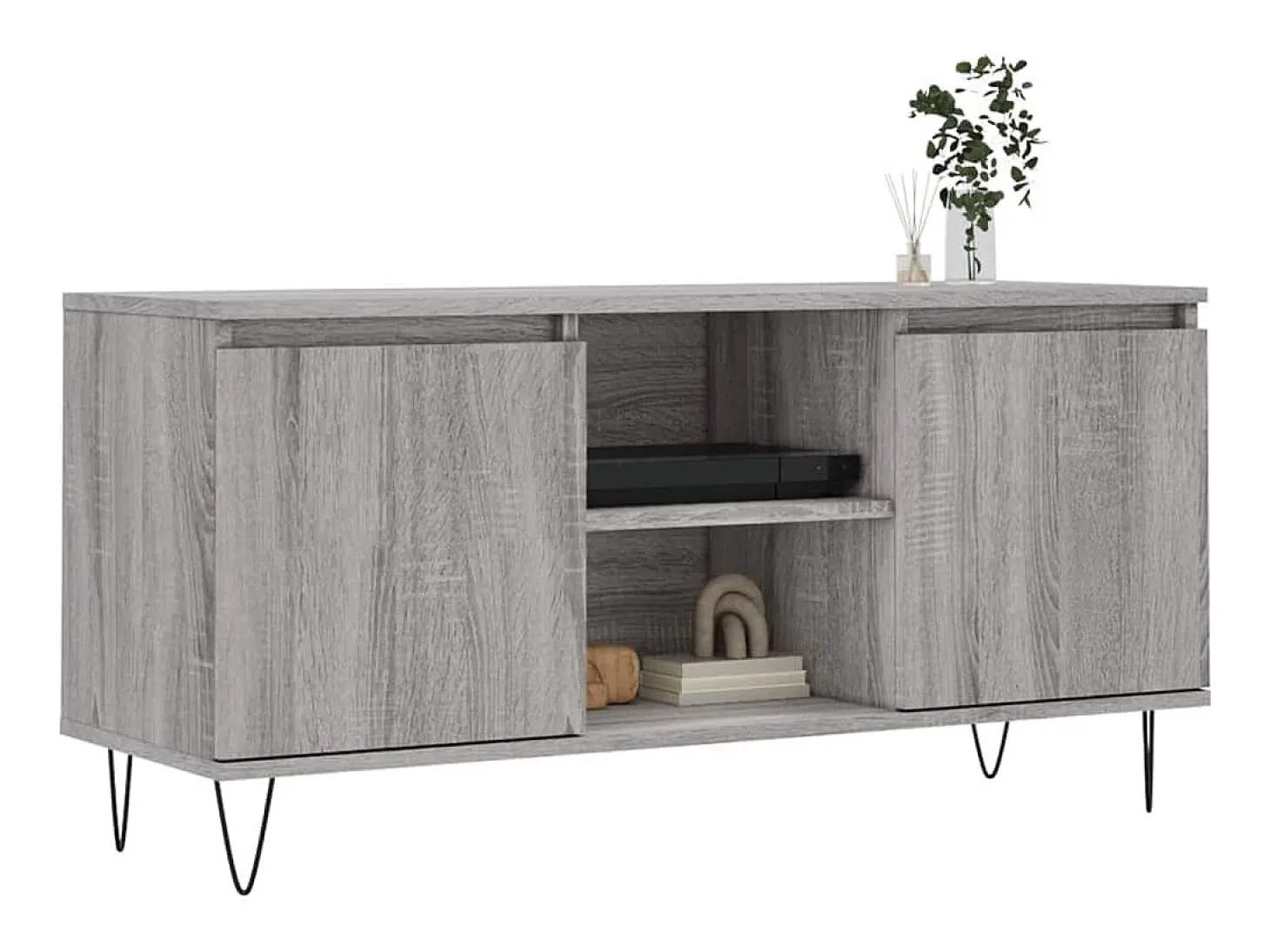 Ragnfrid Mueble de TV madera de ingeniería gris Sonoma 104x35x50 cm
