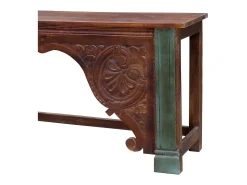 Recibidor de madera acabado artesanal