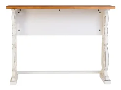 Recibidor de madera lacado blanco envejecido