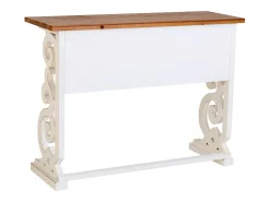 Recibidor de madera lacado blanco envejecido