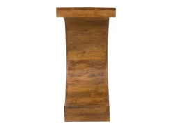 Recibidor de madera marrón