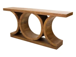 Recibidor de madera marrón
