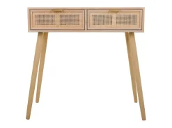 Recibidor De Madera Y Rejilla De 2 Cajones